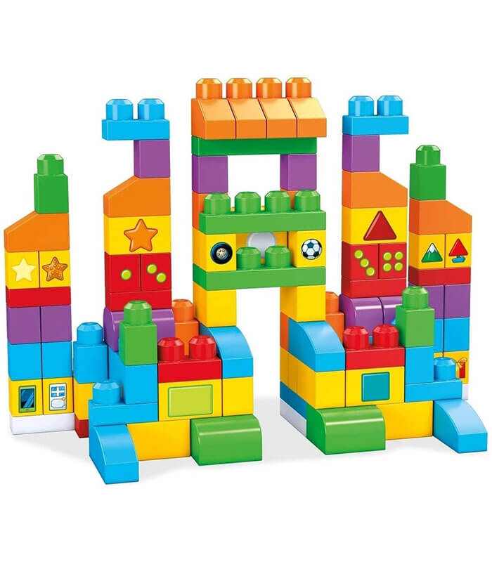 Sac Blocs Construction Deluxe, 150 briques, jouet pour bébé et enfant de 1  à 5 ans