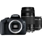 Appareil Photo Reflex Canon EOS 2000D Objectif EF S 18 55 mm f 3 5 5 6 IS II Objectif EF 75 300 mm f 4 5 6 III Sac SB130 Carte memoire SD 16 Go