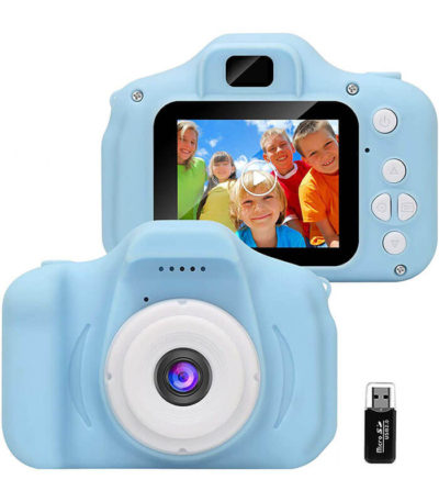 Appareil Photo pour EnfantsMini Camera Numerique Rechargeable Camescope Antichoc