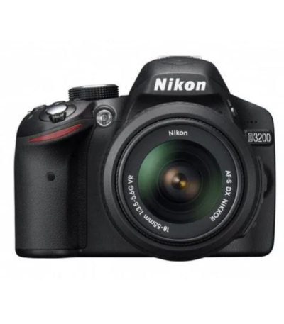 Nikon D3200 Noir Obj Nikon AF S DX VR 18 55 mm f 3 5 5 6 serie B