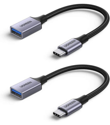 vendu au benin Lot de 2 OTG Adaptateur USB C vers USB 3.0 Cable USB C Male vers USB A Femelle