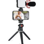 Smartphone Vlogging Video Kit avec lumiere LED RGB vendu au benin