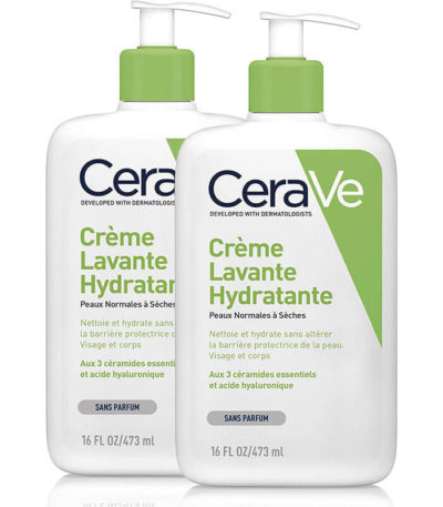 Creme Lavante Hydratante CeraVe 24h Visage Corps a lAcide Hyaluronique pour Peaux Normales a Tres Seches LYNIA BENIN 1