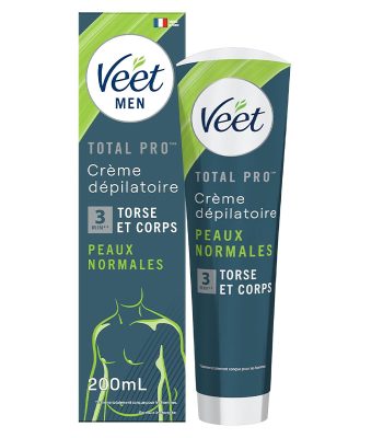 Veet Men Crème Dépilatoire Homme Peaux Normales 200 ml vendu au benin