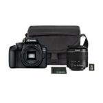 Canon EOS 4000D 18 MP Digital Camera + EF S 18 55mm III Lens Bag and SD Card Noir vendu au benin (1)