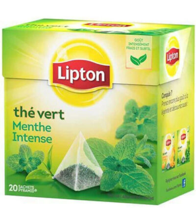 Lipton Thé Vert Menthe Intense 20 Sachets vendu au benin (1)