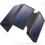 Chargeur Solaire 26800mAh Batterie Externe avec 4 Panneaux Solaires vendu au benin (1)