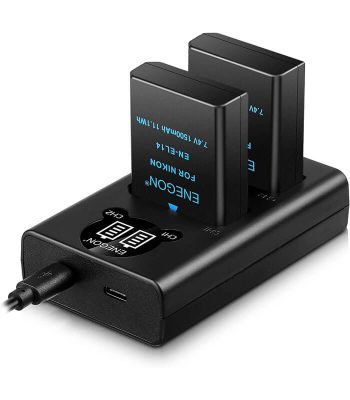 Batterie de Rechange et Chargeur Double Intelligent LED USB pour Nikon VENDU AU BENIN (1)