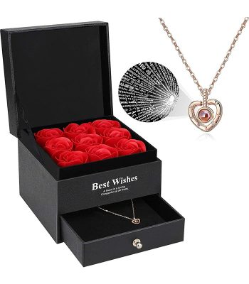 Cadeau Femme Rose Eternelle avec Boîte Cadeau Saint Valentin vendu au benin