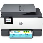Imprimante tout en un HP OfficeJet Pro 9012e Jet d encre couleur Copie Gris et blanc 6 mois d Instant ink inclus avec HP VENDU AU BENIN
