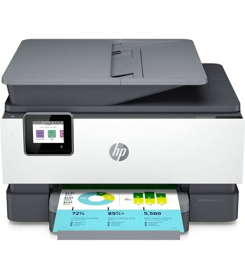 Imprimante tout en un HP OfficeJet Pro 9012e Jet d encre couleur Copie Gris et blanc 6 mois d Instant ink inclus avec HP VENDU AU BENIN