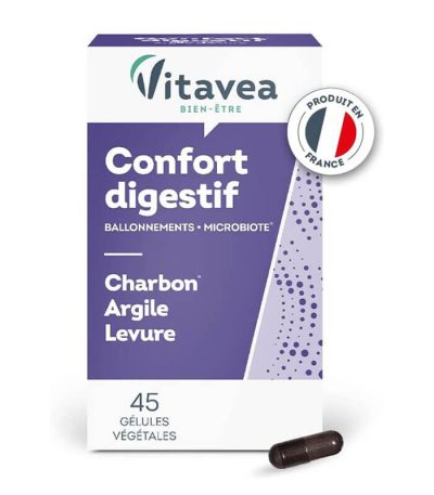 Vitavea Charbon Végétal Argile Levure Complément alimentaire confort digestif vendu au benin (1)