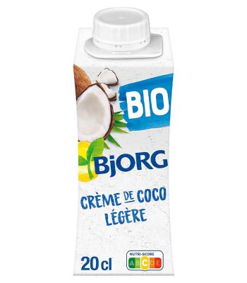 Crème de Coco Légère Bio – Allégée en matières grasses – Sans gluten VENDU AU BENIN (1)