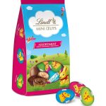Lindt Sachet MINI ŒUFS Assortiment Chocolat au Lait Fondant Praliné et Noir vendu au benin (1)