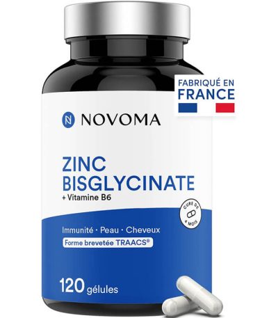 NOVOMA Zinc Bisglycinate 15 mg + Vitamine B6 vendu au benin (1)