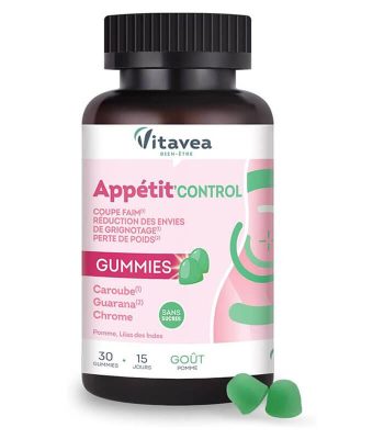 Vitavea 30 Gummies Appétit'Control sans sucres Complément alimentaire Minceur VENDU AU BENIN (1)
