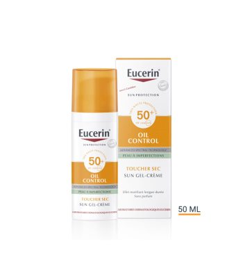 eucerin sun spf 50 protection solaire oil control gel creme 50ml vendu au benin