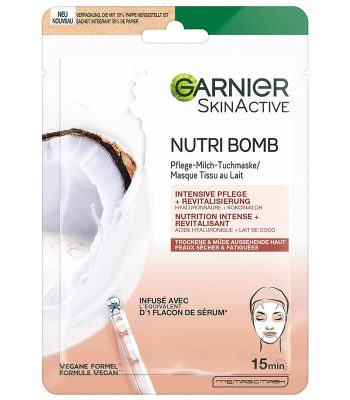 GARNIER Skin Active Masque Visage Tissu Nutri Bomb Nutrition Intense VENDU AU BENIN (1)