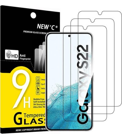 Lot de 3 Verre Trempé pour Samsung Galaxy S22 5G VENDU AU BENIN (1)