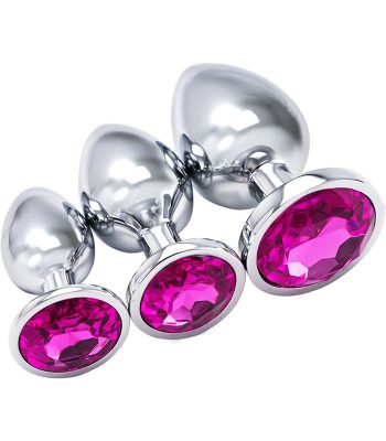 Sex Toys Plugs Anals en Métal 3 Pièces VENDU AU BENIN