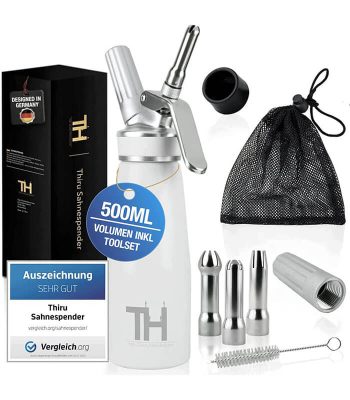 Siphon Chantilly avec 3 Douilles en Acier Inoxydable vendu au bénin