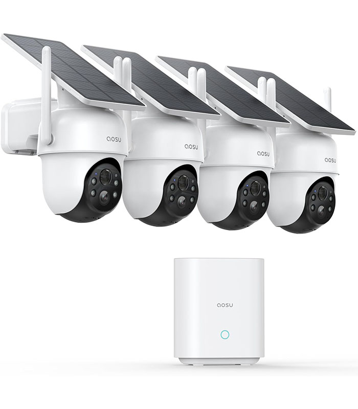 Camera Surveillance WiFi Exterieure sans Fil Solaire vendu au Bénin